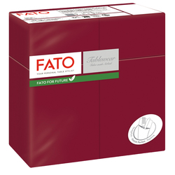 50 Quick Pocket 40x40cm color bordeaux Linea Airlaid Fato