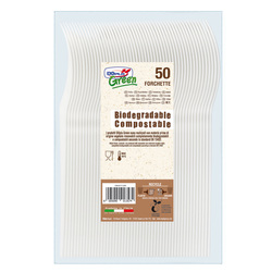 50 Forchette avorio in Estabio Dopla Green art. 03903