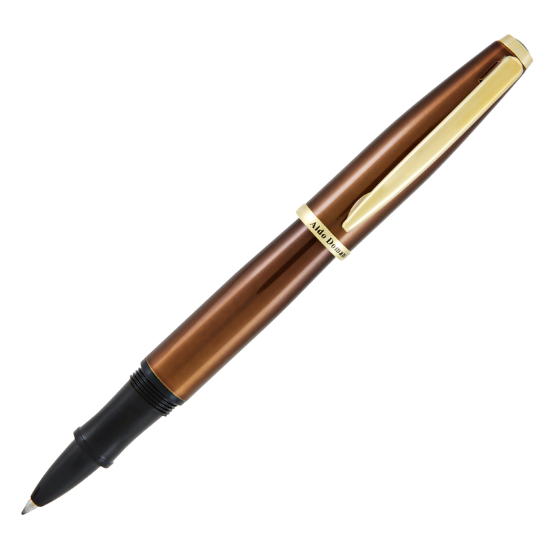 Penna roller Aldo Domani punta M fusto tabacco Monteverde