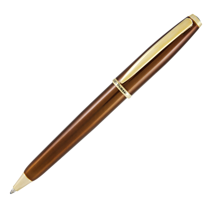 Penna sfera Aldo Domani punta M fusto tabacco Monteverde