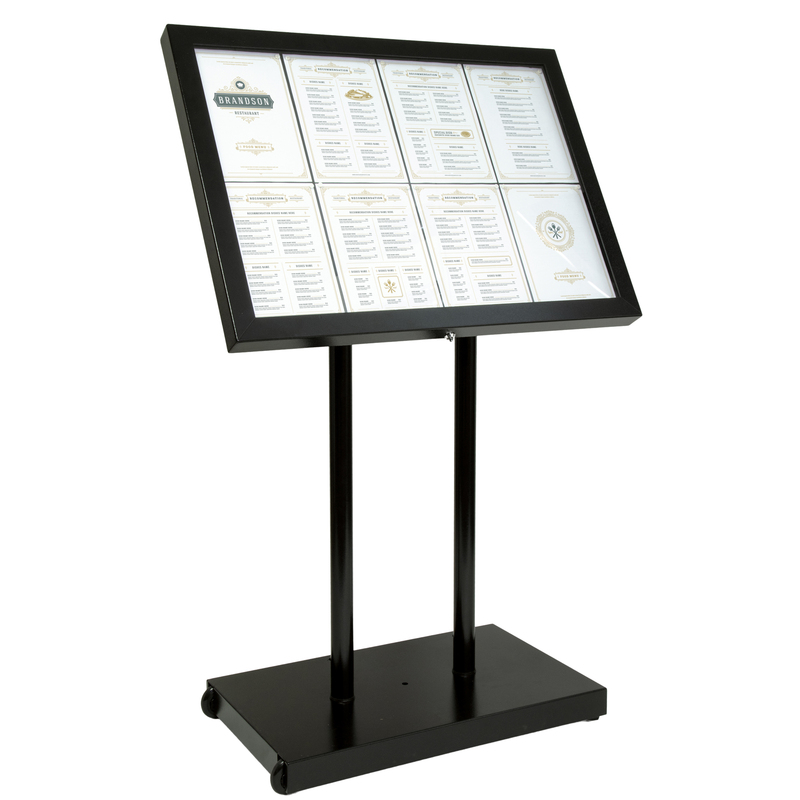 ESPOSITORE A LED 8xA4 PER ESTERNI Securit