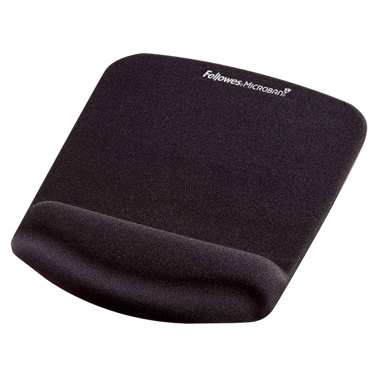 Mousepad con poggiapolsi in FoamFusion Microban PlusTouch nero Fellowes