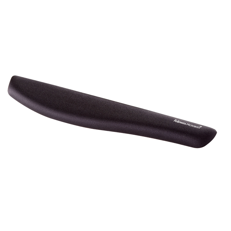 Poggiapolsi da tastiera in FoamFusion Microban PlusTouch nero Fellowes