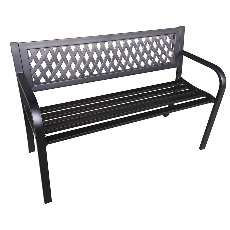 Panca da giardino Boulevard L120cm in acciaio e ABS - prodotto stagionale