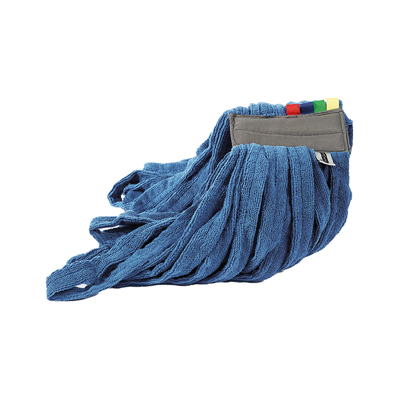 Mop Raptor a frange tubolari in microfibra 350gr blu Perfetto