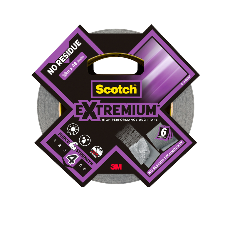 Nastro adesivo EXTRA resistente NOresidui 48mmx18m nero ScotchR