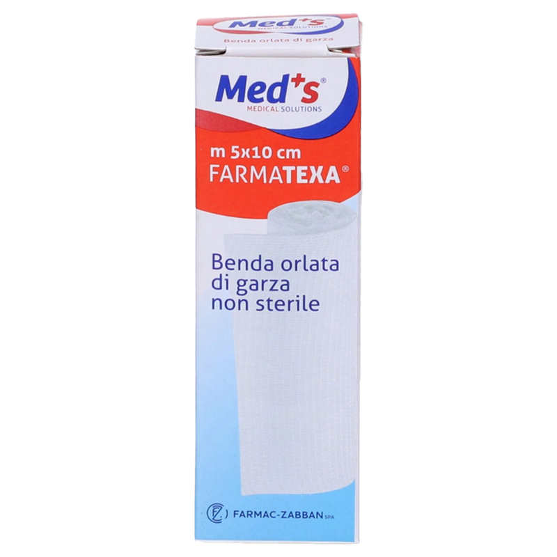 Scatola 12 bende di garza orlata 10cm x 5mt