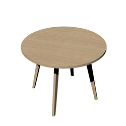 Tavolo riunione tondo D100cm Rovere/Rovere Woody