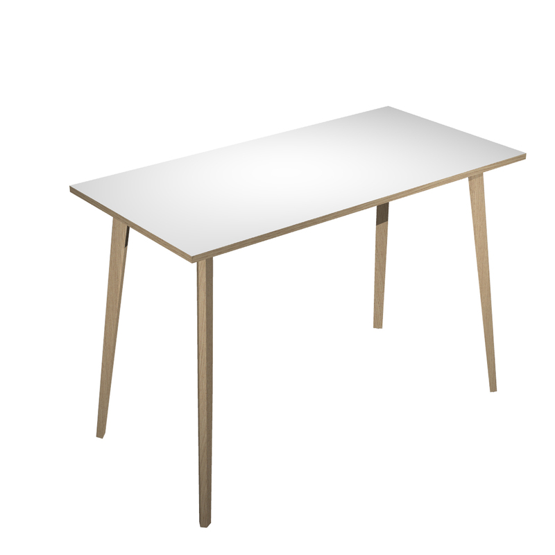 Tavolo alto 160x80xH105cm Rovere/Bianco Woody