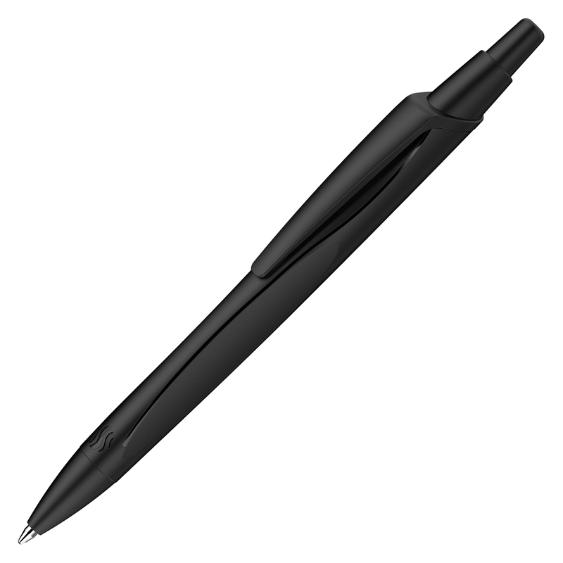Penna a sfera a scatto Reco punta M nero Schneider