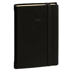 Agenda settimanale Ministro Prestige 16x24cm Silk nero 2026 Quo Vadis