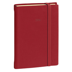 Agenda settimanale Ministro Prestige 16x24cm Silk bordeaux 2026 Quo Vadis