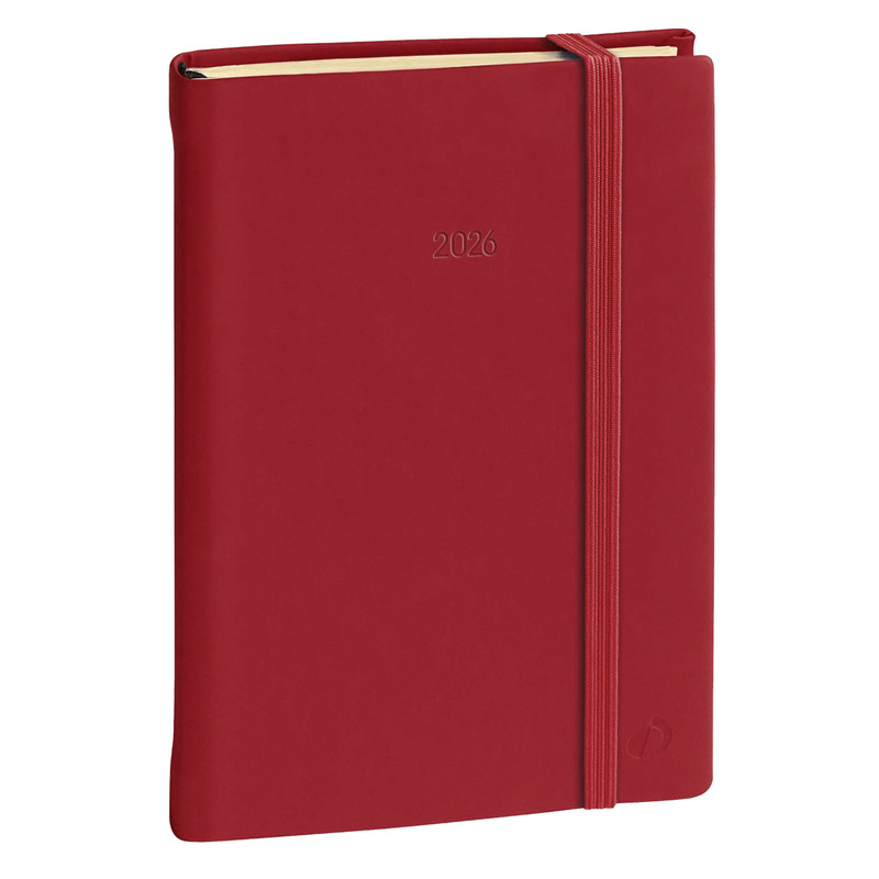 Agenda settimanale Ministro Prestige 16x24cm Silk bordeaux 2026 Quo Vadis