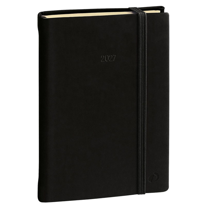 Agenda settimanale Ministro Prestige 16x24cm Silk nero 2027 Quo Vadis