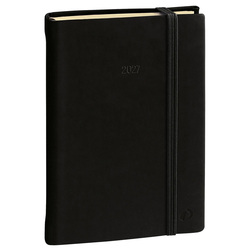 Agenda settimanale Affari Prestige ML 10x15cm Silk nero 2027 Quo Vadis