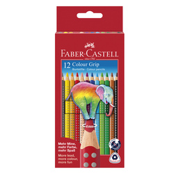 Astuccio 12 pastelli colorati acquerellabili Color Grip Faber Castell