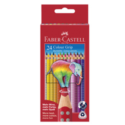Astuccio 24 pastelli colorati acquerellabili Color Grip Faber Castell
