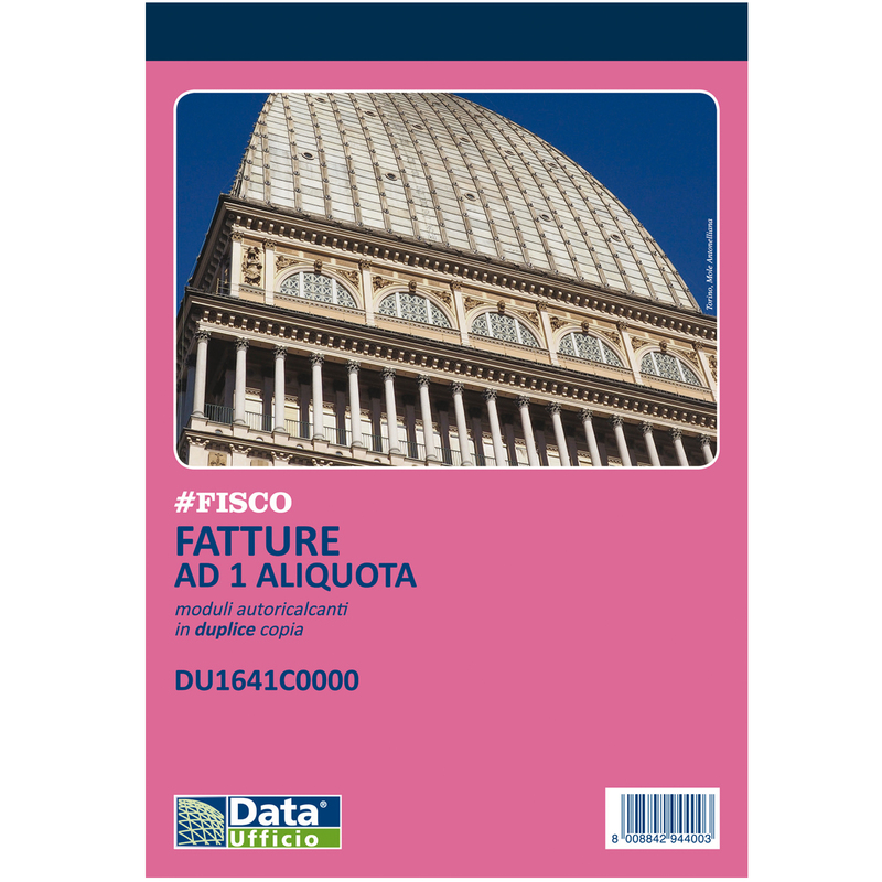 Blocco fatture ad 1 aliquota 50x2 autoricalcante  14,8x21cm DU1641C0000