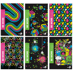 Maxiquaderno A4 36fg+2 100gr 5mm Be More FLUO BM