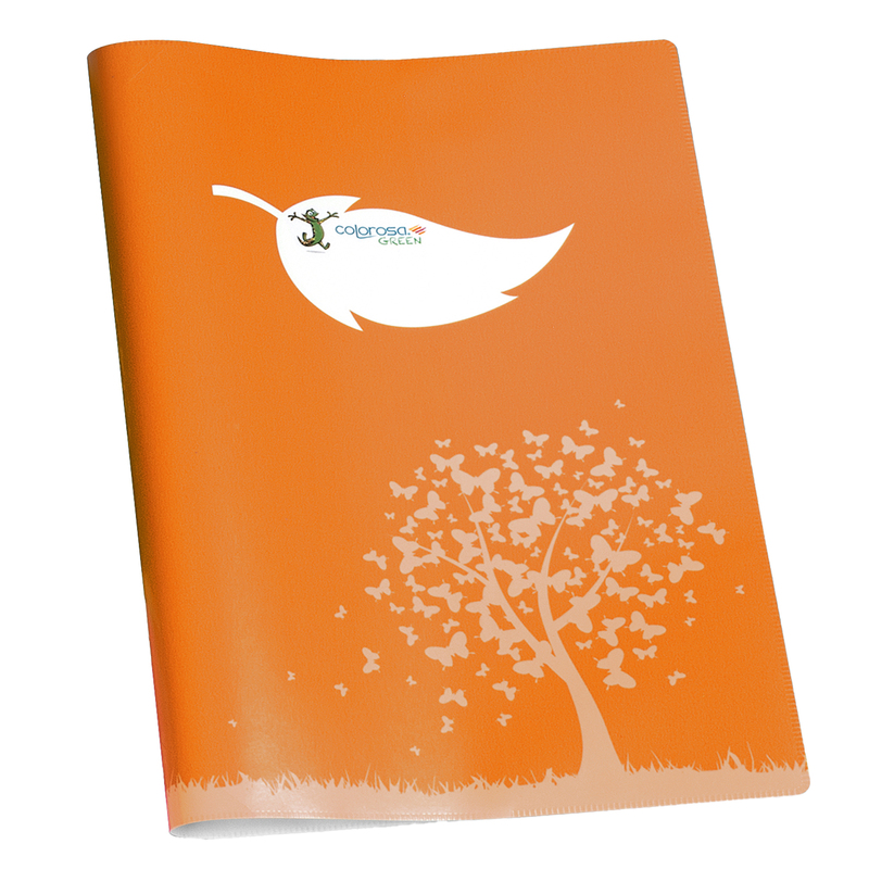 Coprimaxi Colorosa Green 21x30cm c/tasche arancione RiPlast