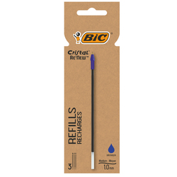 Blister 3 refill CristalR Re'New 1mm blu BICR