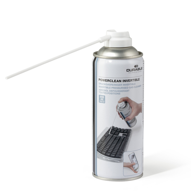Aria compressa capovolgibile per PC, tastiere e stampanti 200ml Durable