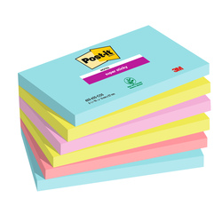 Cf. 6pz blocco 90foglietti Post-itR Super Sticky 76x127mm 655-6SS-COS Cosmic