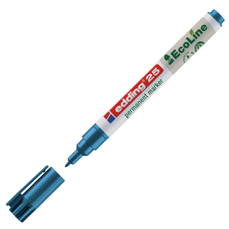 Marcatore permanente 25 Ecoline punta tonda 1.0mm blu Edding