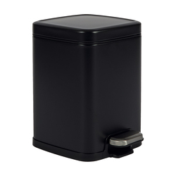 Bidone Pico con pedale e vaschetta 4L nero satinato Perfetto