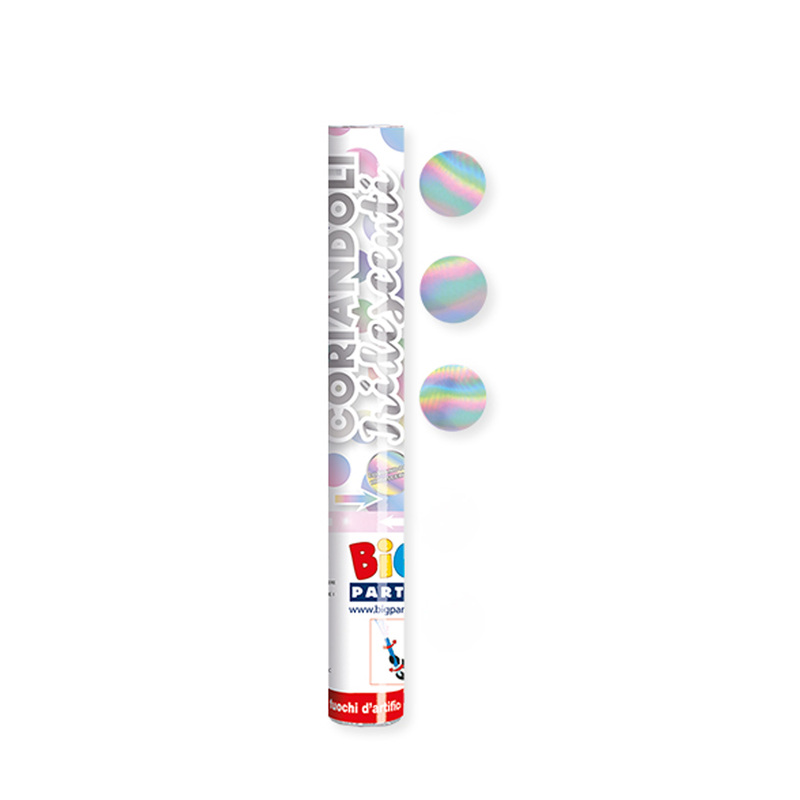 Sparacoriandoli Cannon colori assortiti metal iridescente gittata 8mt Big Party