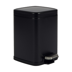Bidone Pico con pedale e vaschetta 6L nero satinato Perfetto
