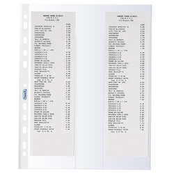 10 Buste forate per 4 scontrini fiscali 25,2X30,7 Favorit
