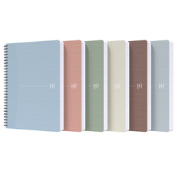 Maxiquaderno Spiralato A4 1 rigo 180fg 90g colori ass. REC'UP OXFORD