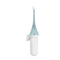 Portascopino da parete Replast bianco azzurro Mar Plast
