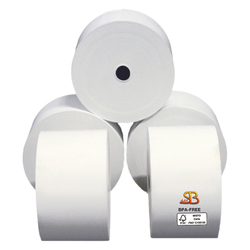 Rotolo carta termica BPA free 55gr neutra 57mmx100mt Ã90mm RICEVUTE CARBURANTE