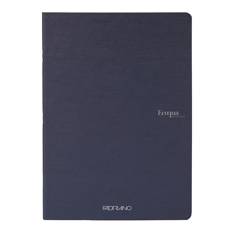 Maxiquaderno A4 38fg+2 90gr 1rigo EcoQua original PM blu scuro Fabriano