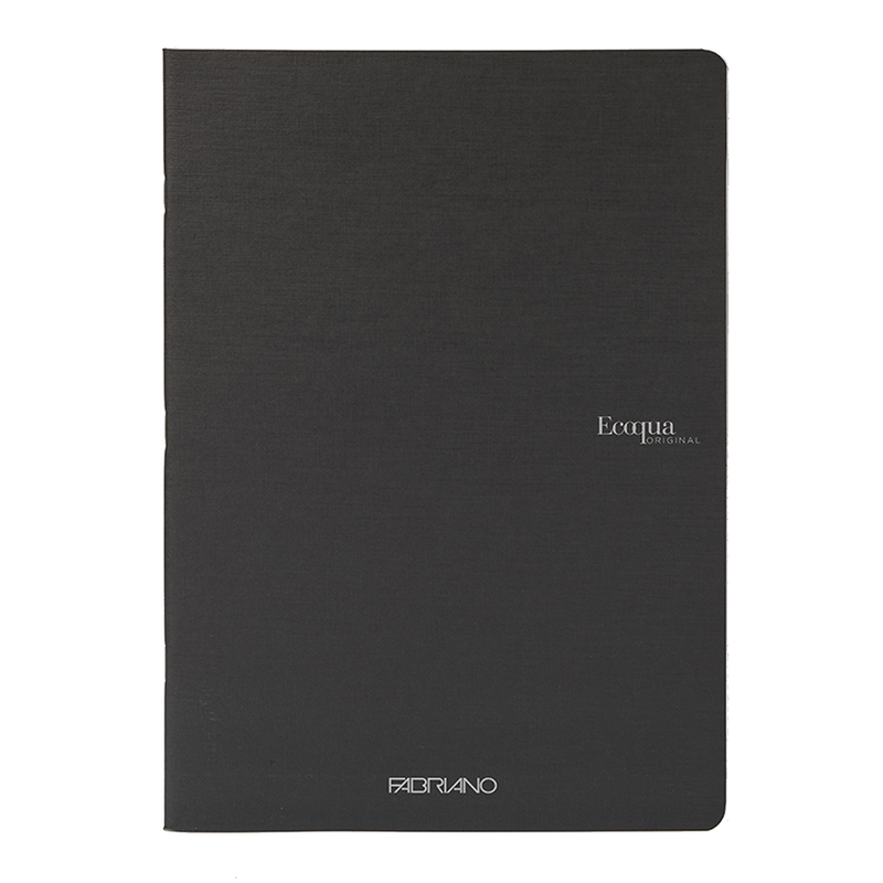 Maxiquaderno A4 38fg+2 90gr 1rigo EcoQua original PM nero Fabriano