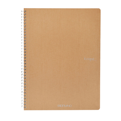 Maxiquaderrno A4 70fg 90gr 1 rigo EcoQua Original spiralato bruno Fabriano