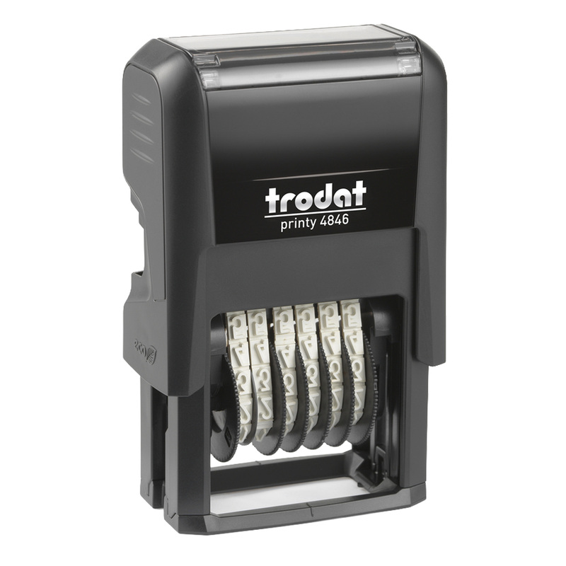 Timbro Printy 4.0 Eco 4846 NUMERATORE 6cifre 4mm autoinchiostrante TRODAT