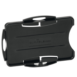 10 portabadge Eco per 2 tessere 57x87mm nero Durable