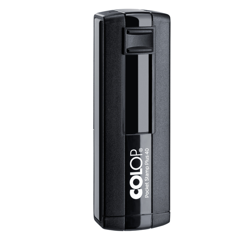 Timbro Pocket Stamp Plus 40 23 x 59 mm - 6 righe autoinchiostrante nero COLOP