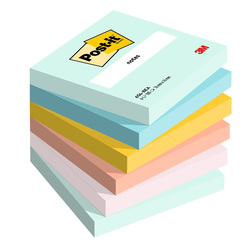 Cf. 6pz blocco 100fg. Post-itR 76x76mm 654-BEA Beachside