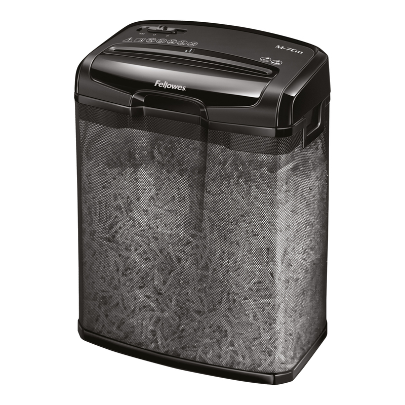 Distruggidocumenti a frammenti M-7CM Nero Fellowes