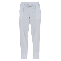 Pantaloni Pitagora in cotone Tg. L bianco