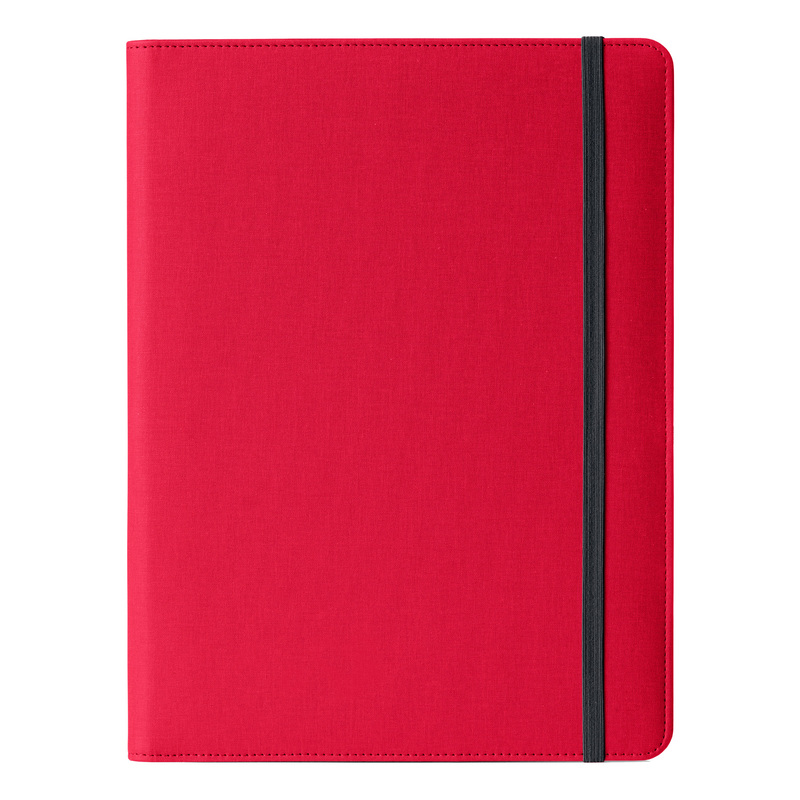Portablocco Meet c/elastico dim. 31x25x1,4cm rosso InTempo
