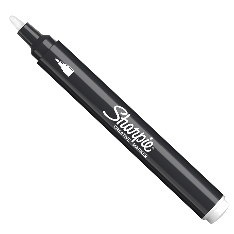 Marcatore acrilico Creative Marker punta tonda bianco Sharpie