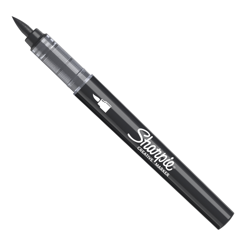 Marcatore acrilico Creative Marker punta pennello nero Sharpie