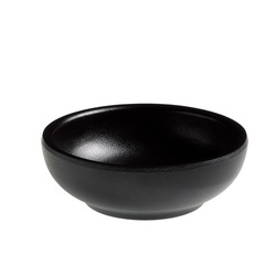 Ciotolina tonda fingerfood in melamina nera D7x3,5 cm Leone