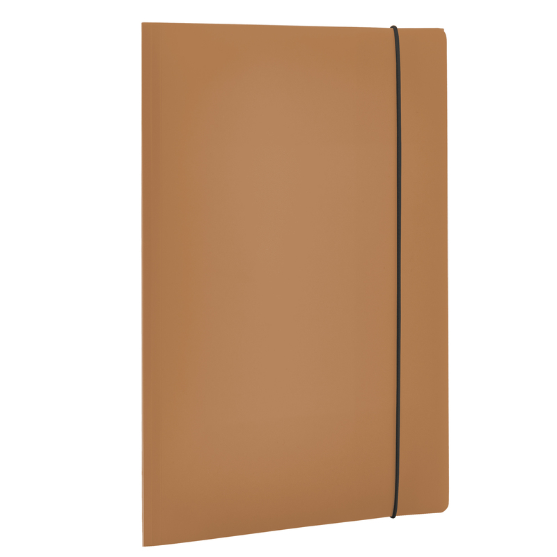 Cartella 3 Lembi HOLOS in PP marrone 25x35cm Fellowes