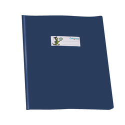 Copriquaderno PVC lucido coprente GreenLine A5 c/alette blu RiPlast